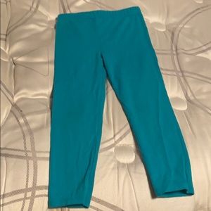 Little girls teal Leggings
